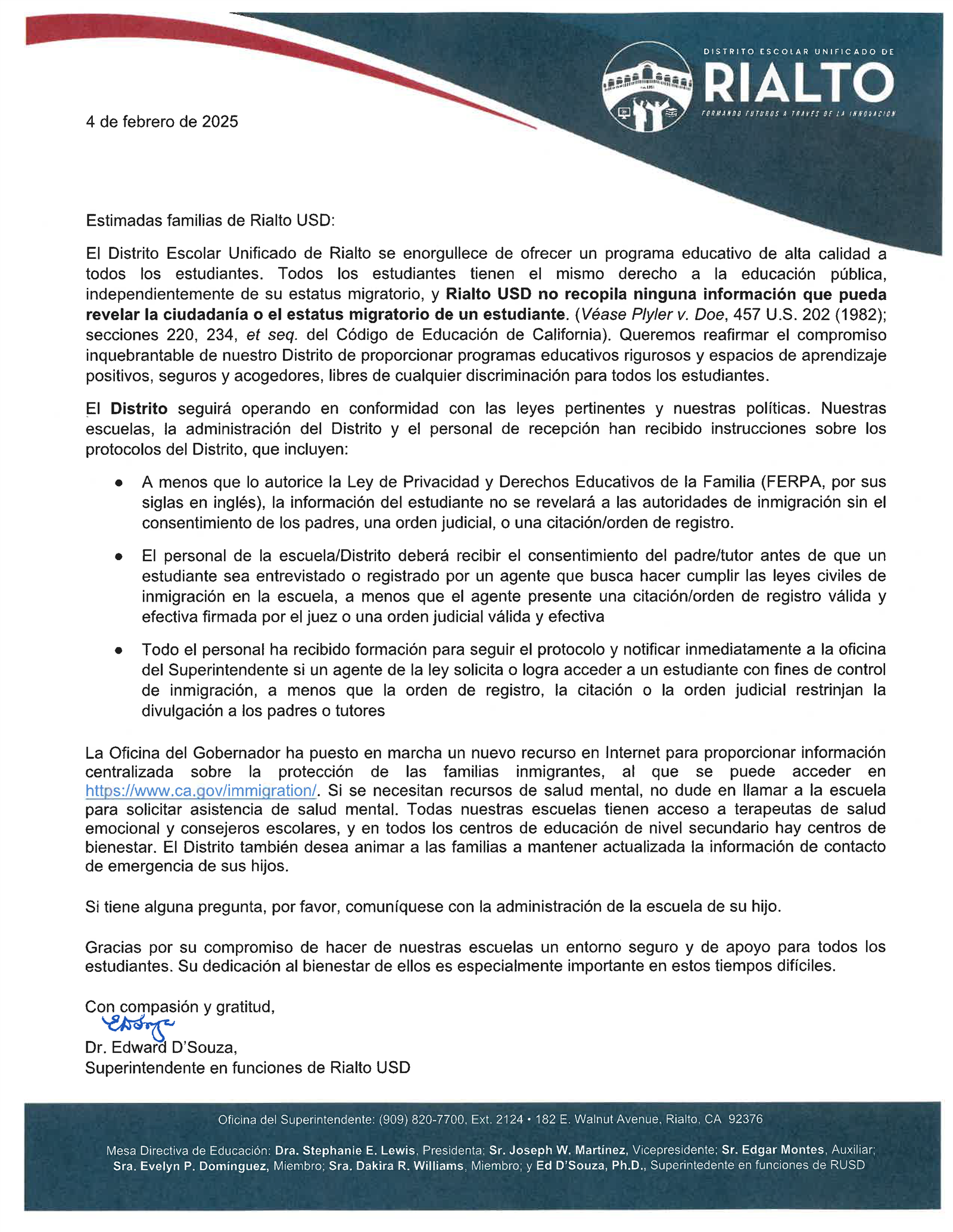 Letter Spanish